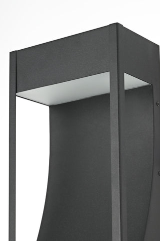 Home Living 7.5" Outdoor Wall Sconce, Black