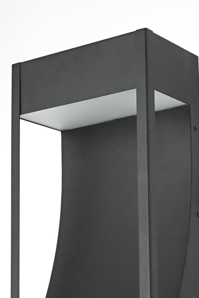 Home Living 7.5" Outdoor Wall Sconce, Black