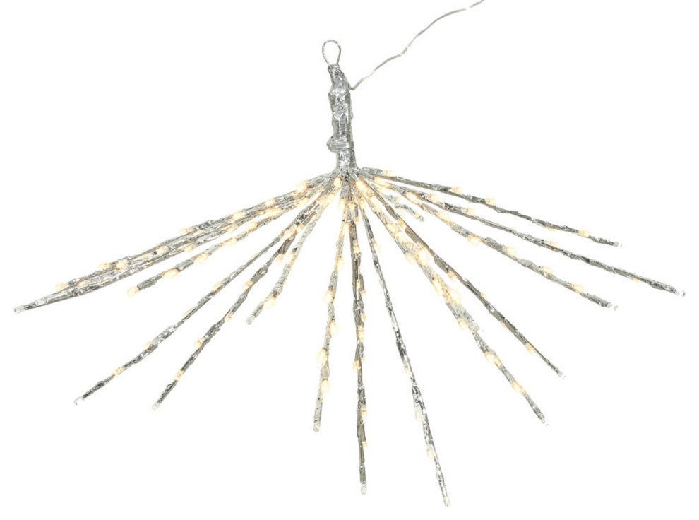 Vickerman 160-Lights Warm White 24" Silver Twinkle Starburst, 20 Twinkle Bulbs