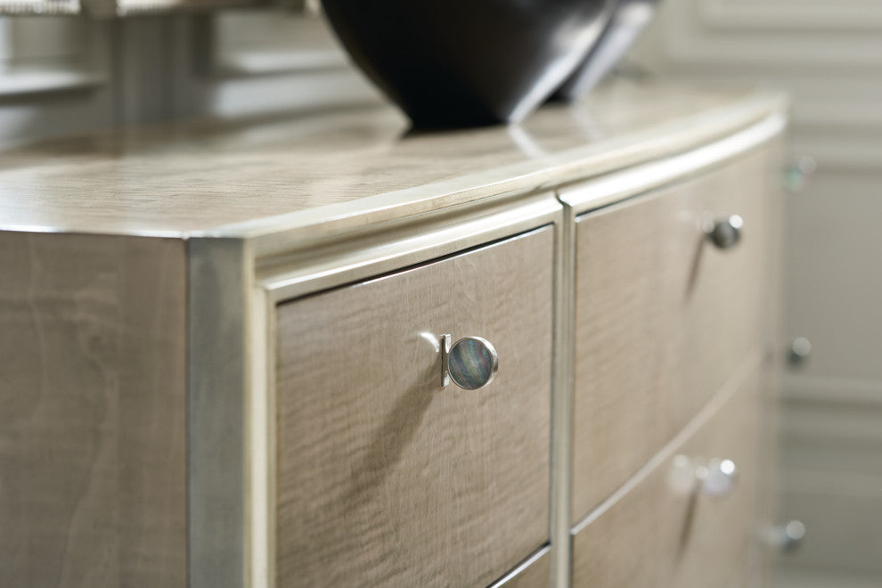 Made To Shine 9-Drawer Dresser With Silver Leaf Accents
