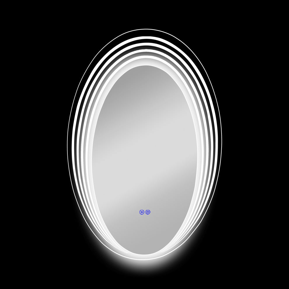 CHLOE Lighting SPECULO Back Lit LED Mirror 6000K, Daylight White, 24"