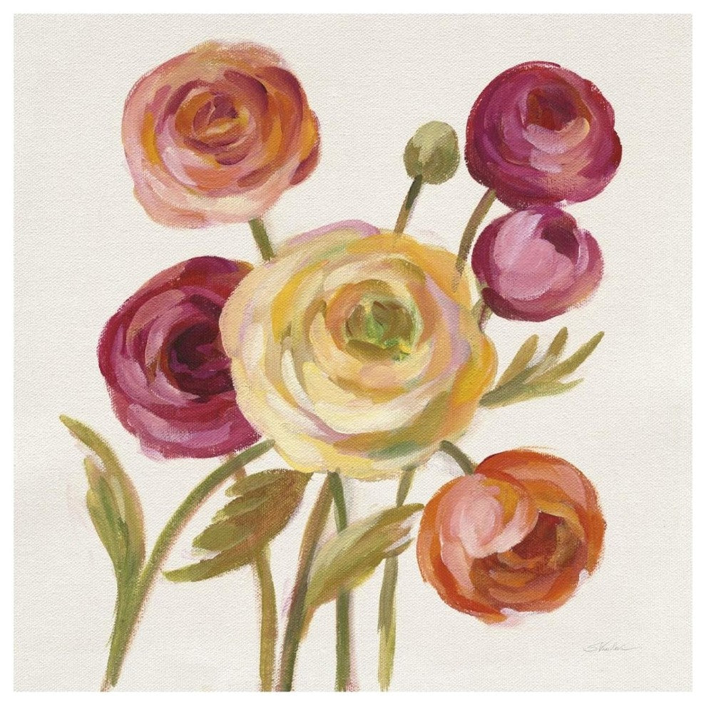 "English Garden II" Digital Paper Print by Silvia Vassileva, 32"x32"