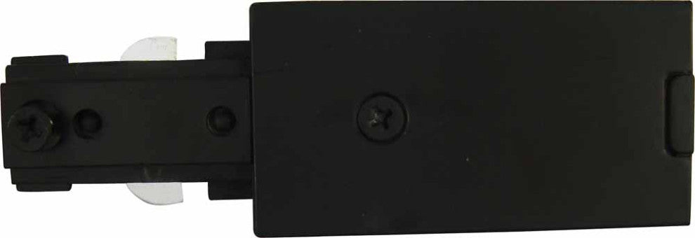 Volume Lighting V2722 4"W Live End Power Feeds for 1 Circuit Line - Black