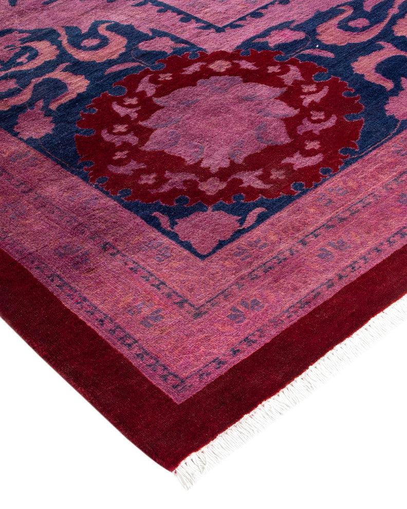 Fine Vibrance, One-of-a-Kind Handmade Area Rug Red, 13'3"x12'1"