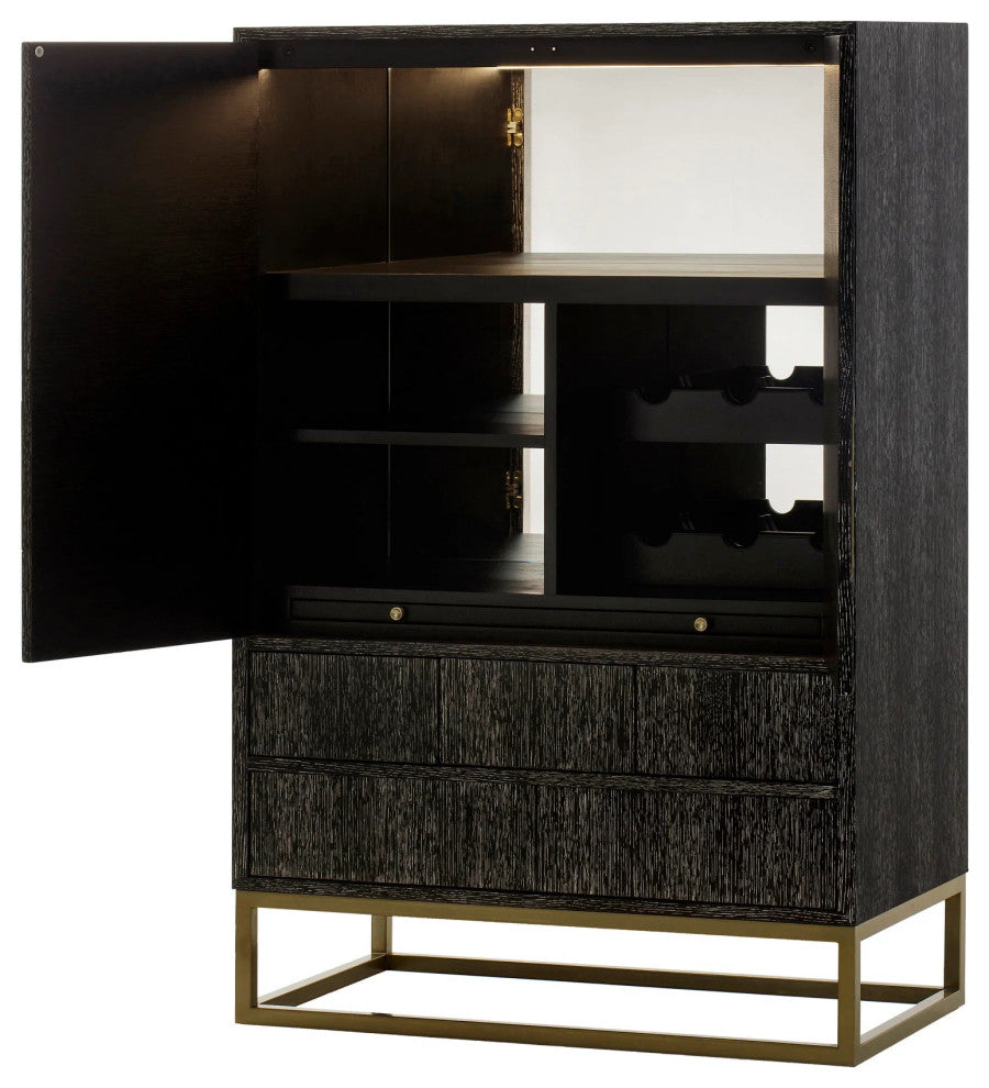 Sonder Living Louis Low Cabinet | Dark