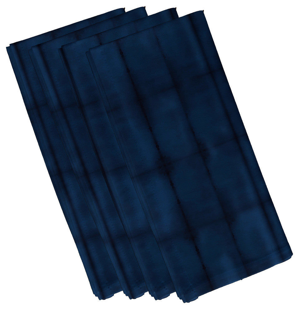 Pool, Stripe Print Napkin, Set of 4, Navy Blue