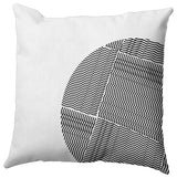 Big Circle Polyester Indoor/Outdoor Pillow, Raven Black, 18"x18"