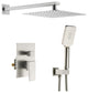Cube Pressure 2-Function Shower System, Rough-In Valve, Brushed Nickel