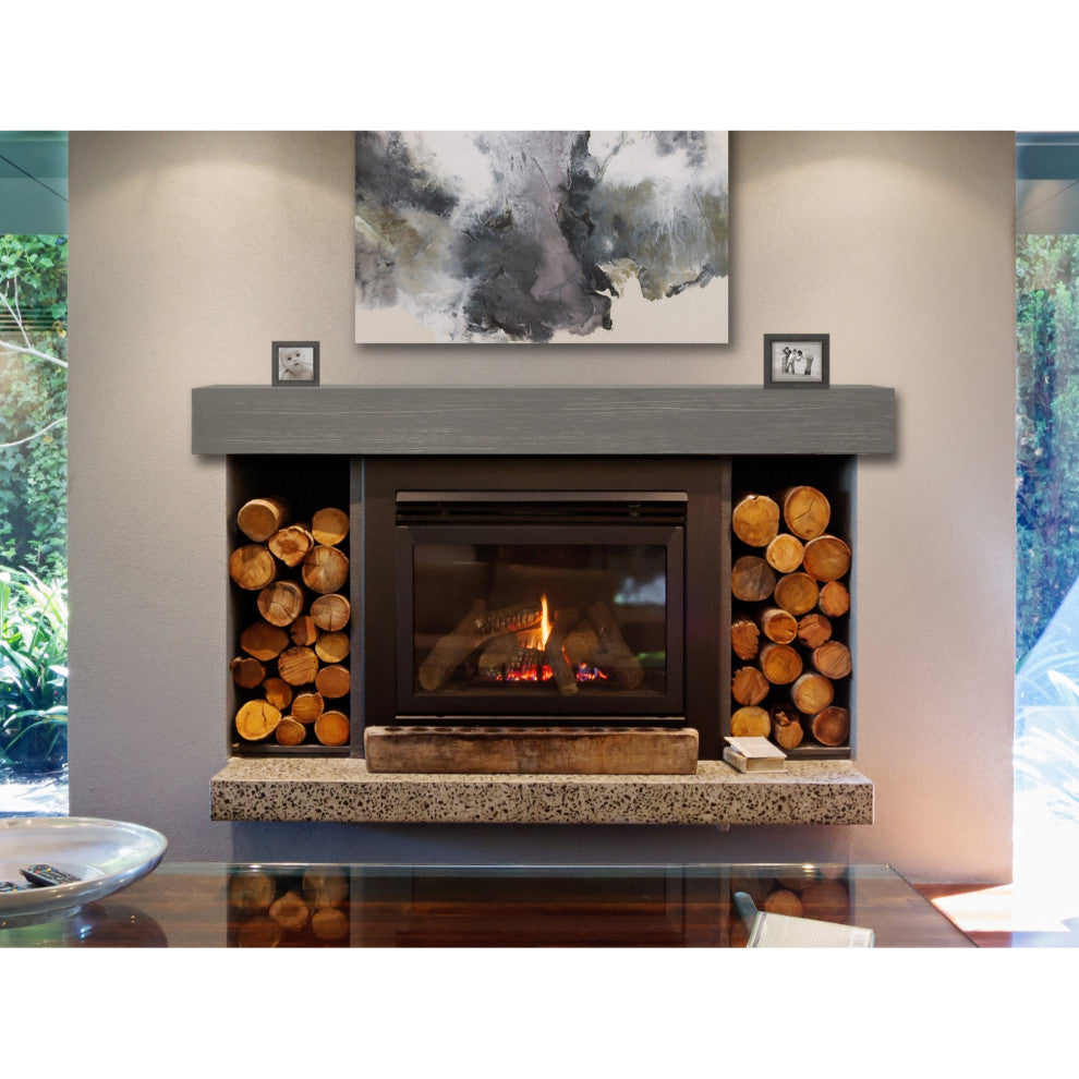 Zachary Non-combustible 48" Shelf Graywash Finish