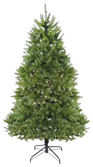 9' Pre-Lit Northern Pine Full Artificial Christmas Tree, LED Lights, Warm Clear