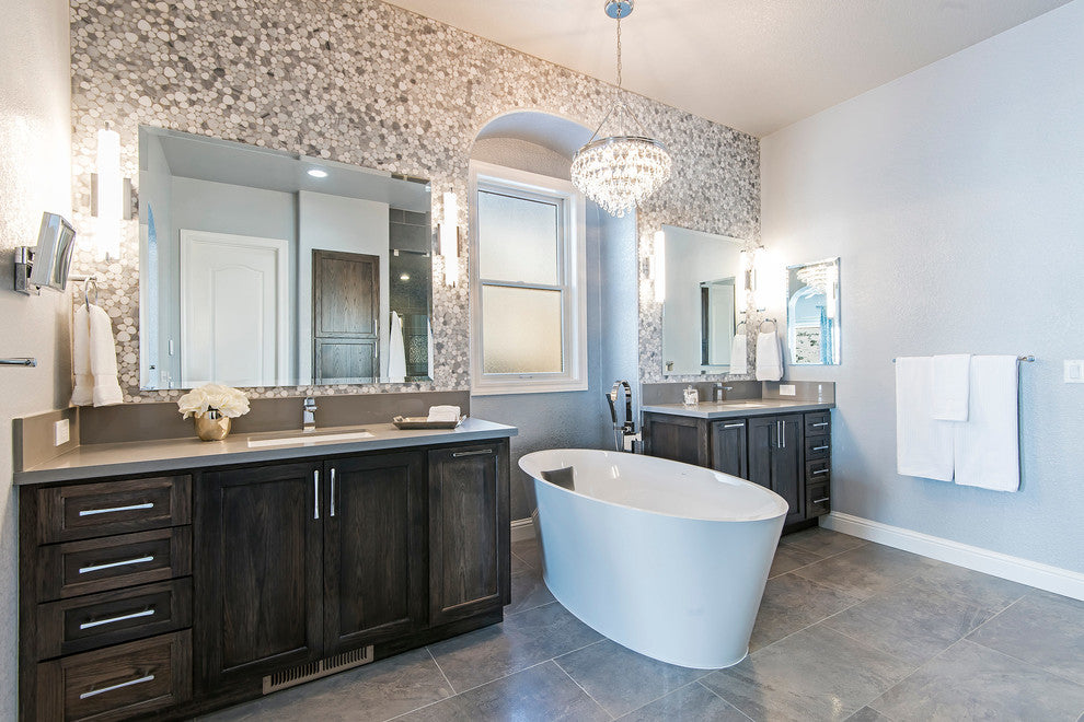 Calypso 6-Light Chandelier, Polished Chrome With Clear Glass Drops Crystal