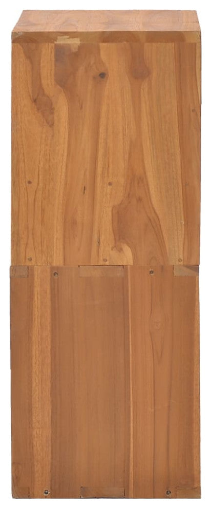 Vidaxl Storage Cabinet 15.7"x11.8"x29.9" Solid Teak Wood