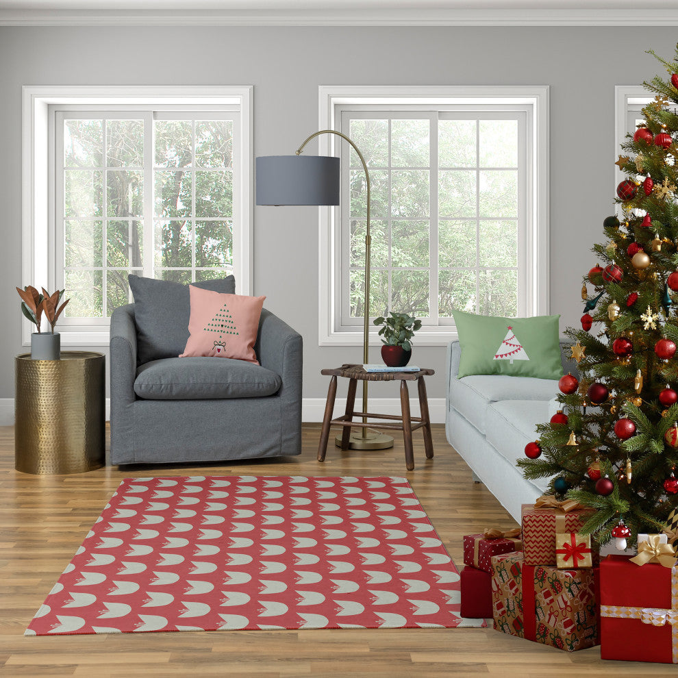Hearty Holidays Decorative Throw Pillow, Peach, 26"x26"