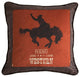 Carstens Western Rodeo Country Throw Pillow, 18"x18"
