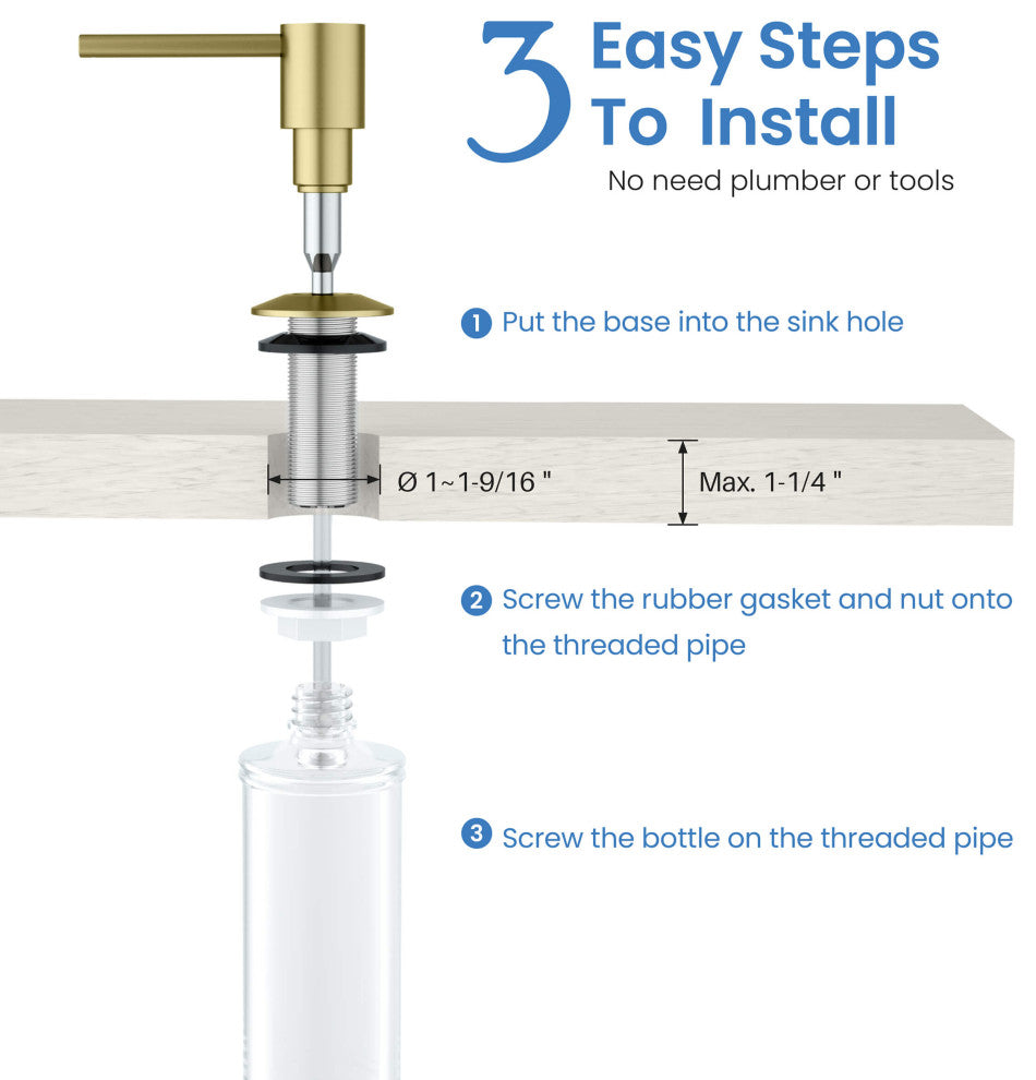 Fusion-T Single Handle Pull Down Sink Faucet With Soap Dispenser, Brushed Gold