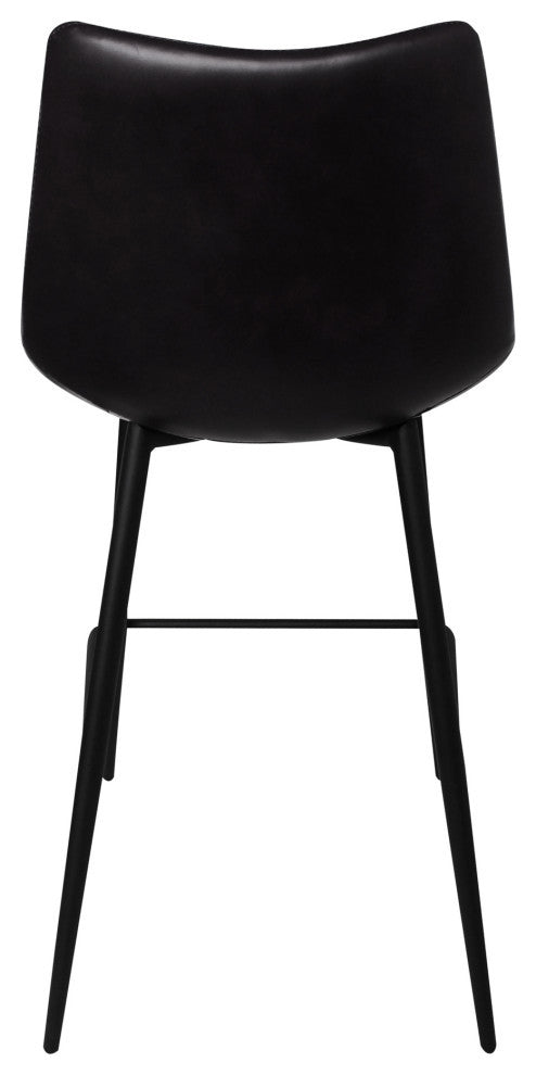 Alibi Counter Stool Matte Black, Set of 2