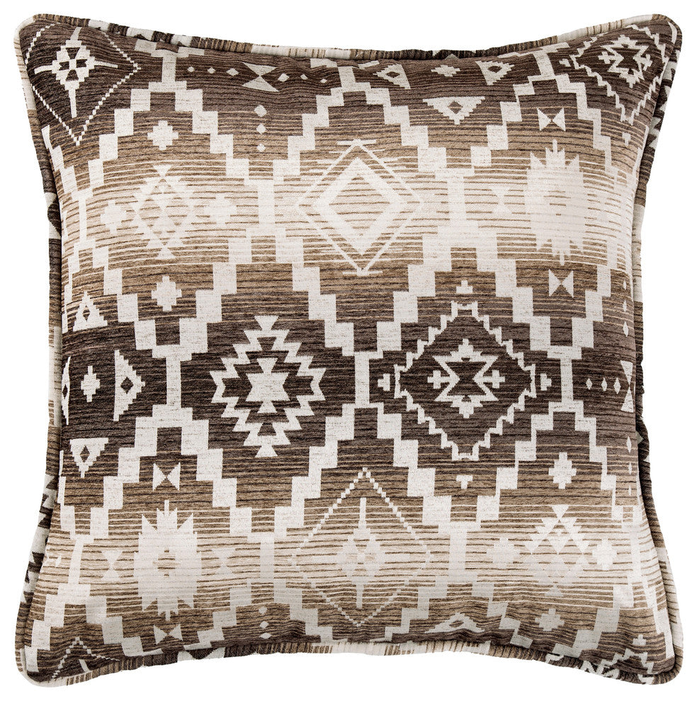 Aztec Design Euro Sham, 27"x27"