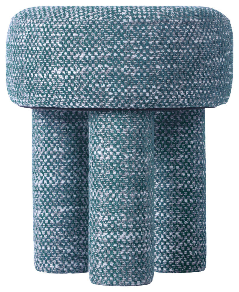 Claire Teal Green Knubby Stool