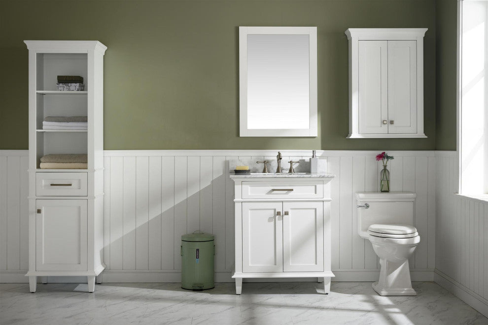 WLF2221 Linen Cabinet, White