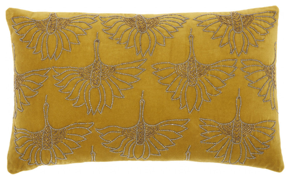 Brilliant Gold Lumbar Pillow