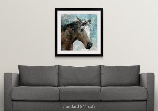 "Trail At Dawn" Black Framed Art Print, 32"x32"x1"