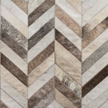 Cowhide Patchwork Rug, Atlas, Infuse, 9''x12''
