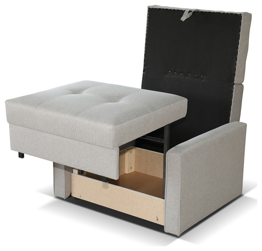ZAID Sleeper Armchair , Grey