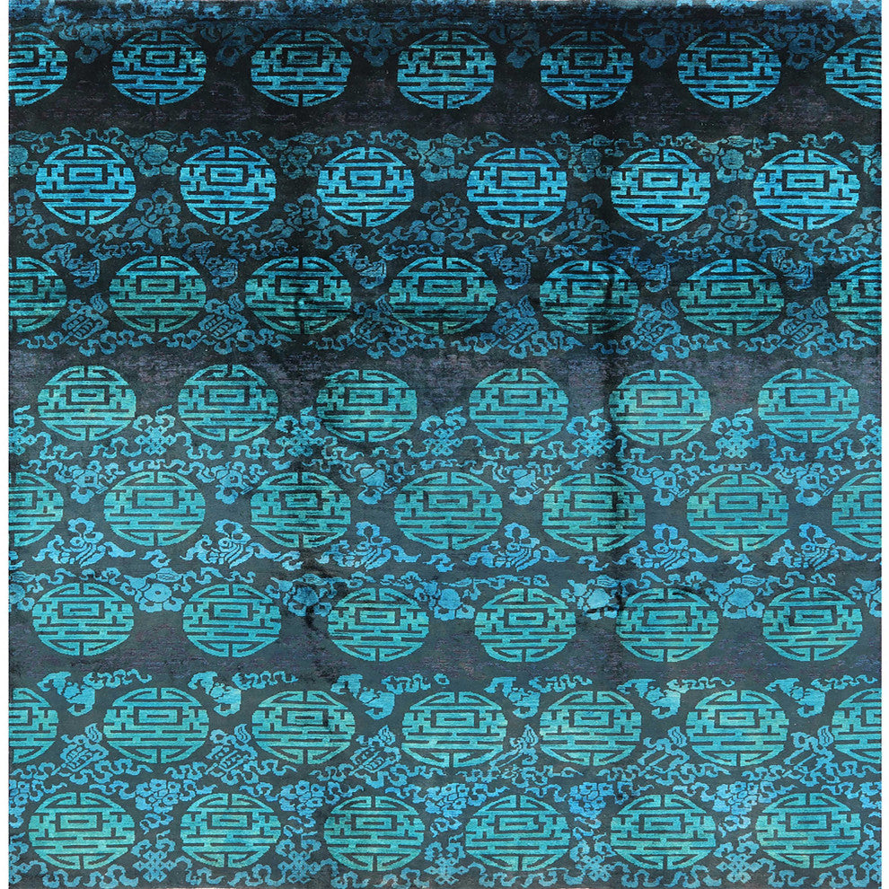 Ahgly Company Indoor Square Mid-Century Modern Area Rugs, 5' Square