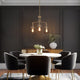 LNC 3-Light Polished Gold Linear Modern/Contemporary Chandelier