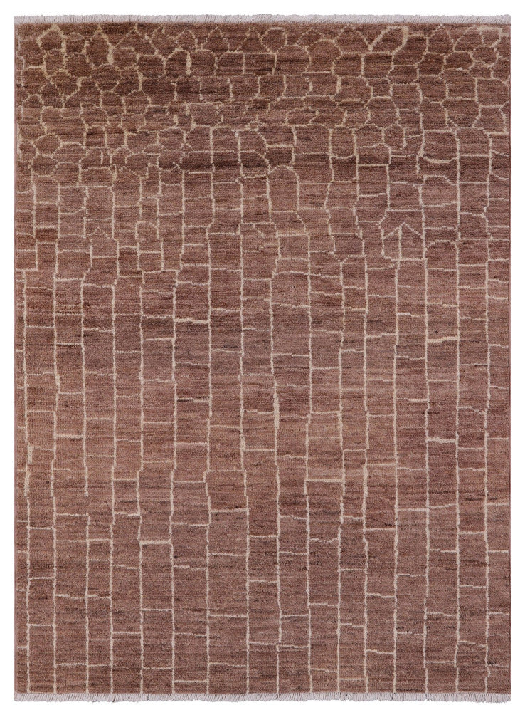 4' 10" X 6' 9" Moroccan Handmade Wool Rug Q6617