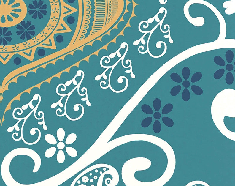 Illuminate Geometric Print Kitchen Towel, Blue
