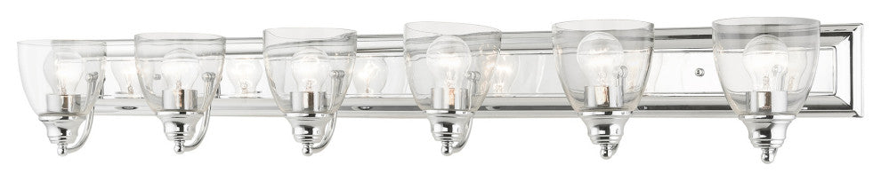 Polished Chrome Transitional, Colonial, Vanity Sconce