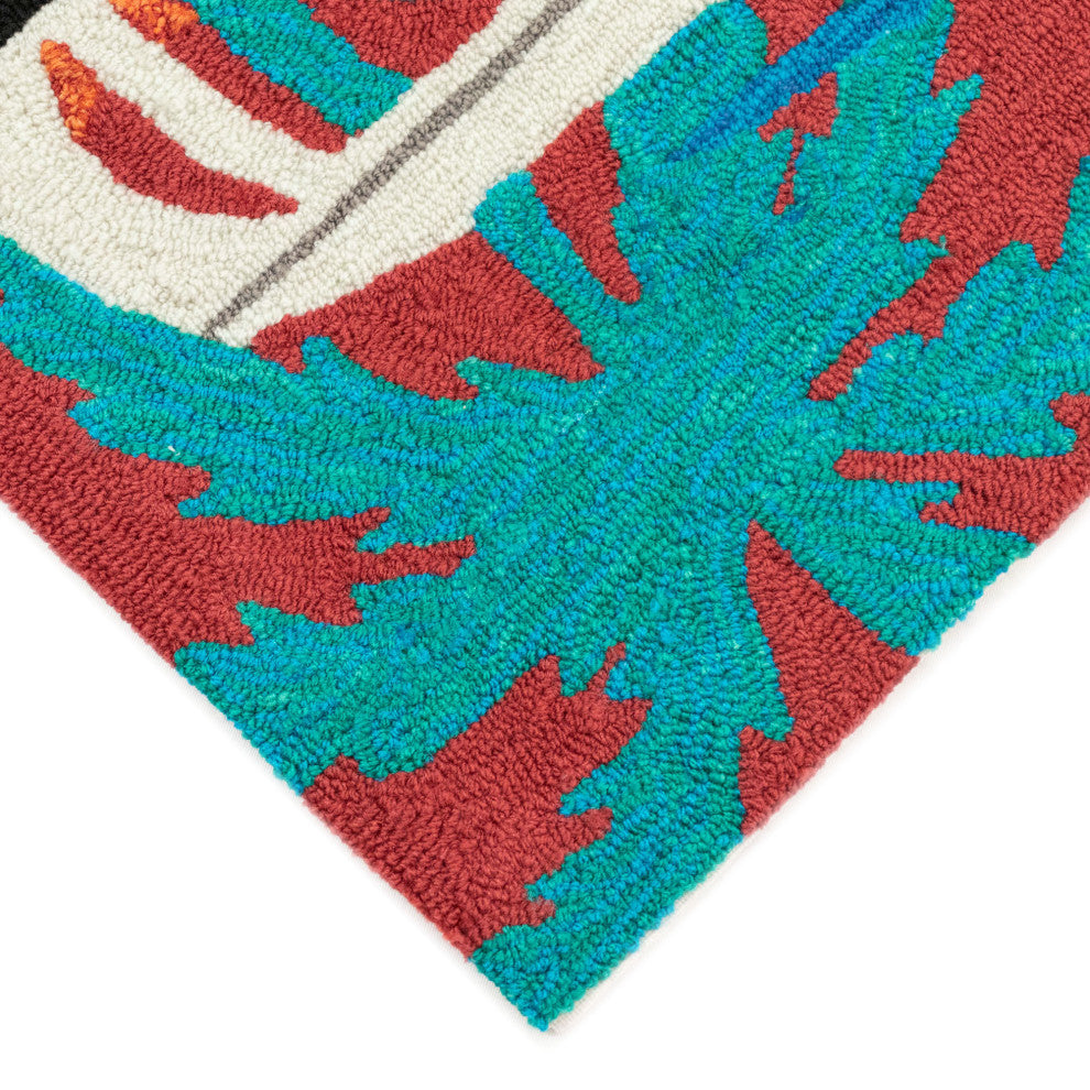 Frontporch Beach Trip Turquoise, 2'6x4'