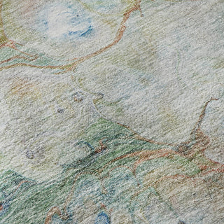 Premium Machine Washable Mayfield AMF698 Coral 5' x 7'6" Rug