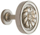 Large Petros Drapery Medallion Holdback, English Pewter