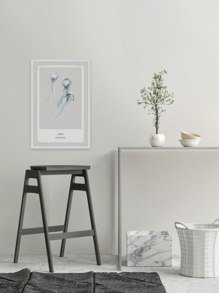 "Scyphozoa" Framed Painting Print, 24x36