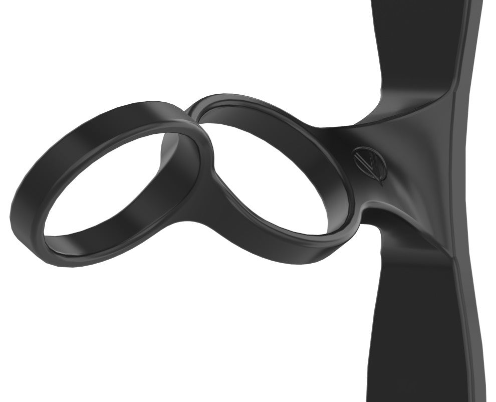 Helix Dual 15 (minimalist wall mounted metal wine rack), Matte Black