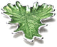 Foglia Grape Leaf Tray Green
