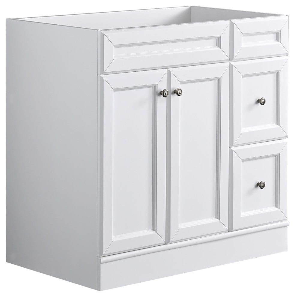 36" Single Bathroom Vanity Base with Drawers