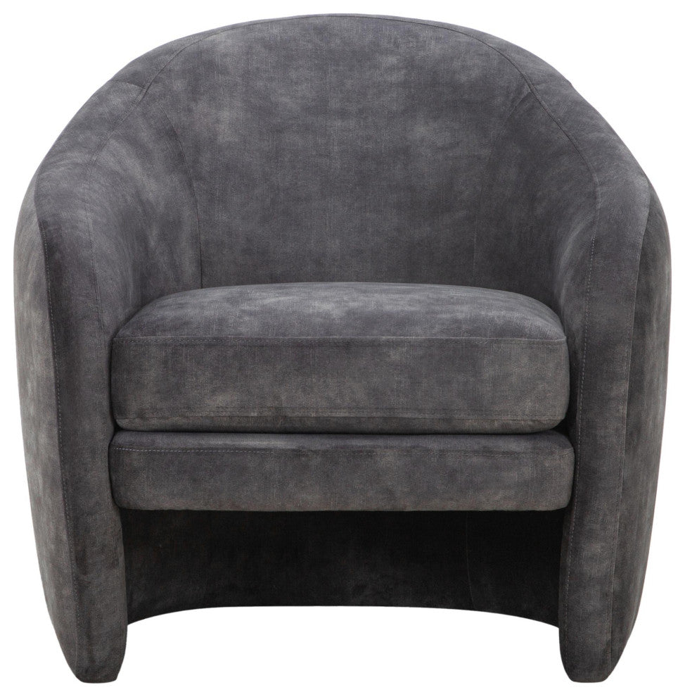 Galey Alix x Livabliss Hatcher GAHT-001 Accent Chair, Grey, 31"H x 32"W x 32"D