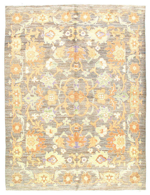 Fine Hand Knotted Persian Sultanabad Rug 8'7"x10'11"