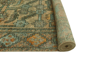 Vintage Distressed Aracy Rust/Grey Runner, 4'11 x 9'9