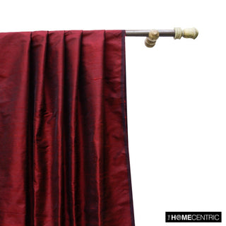 Maroon Silk Dupioni Fabric By The Yard, 6 Yards For Curtain, Dress Wholesale