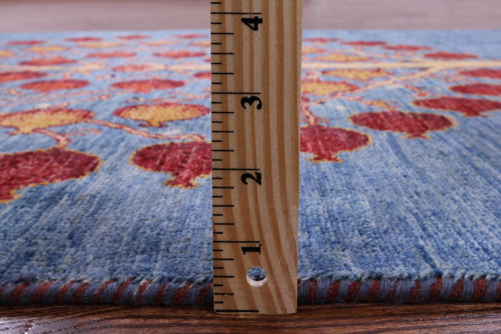 Persian Gabbeh Pomegranate Tree Wool Rug 3' 4" X 4' 10" Q11060