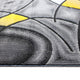 Jubilee Collection Modern Abstract Pattern Area Rug, Yellow, 8' X 10'