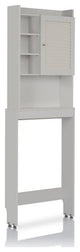 Furniture of America Daza Modern Wood Bathroom Space Saving Cabinet in White