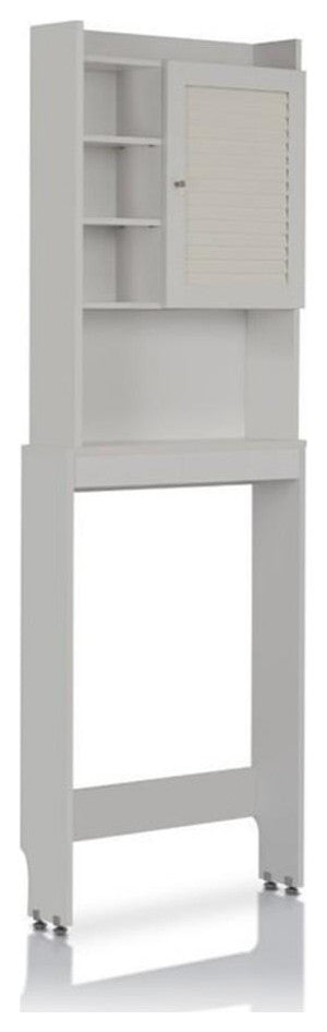 Furniture of America Daza Modern Wood Bathroom Space Saving Cabinet in White