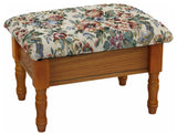 Footstool with Storage, Oak