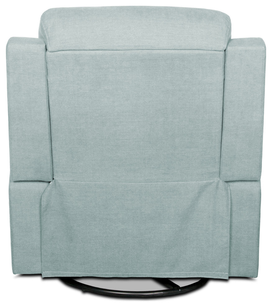 Sealy Posturepedic Ashland Motion Recliner, Adjustable Headrest, Light Blue