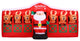 4-Ft. Tall Pre-Lit Inflatable Santa, Reindeer Stable